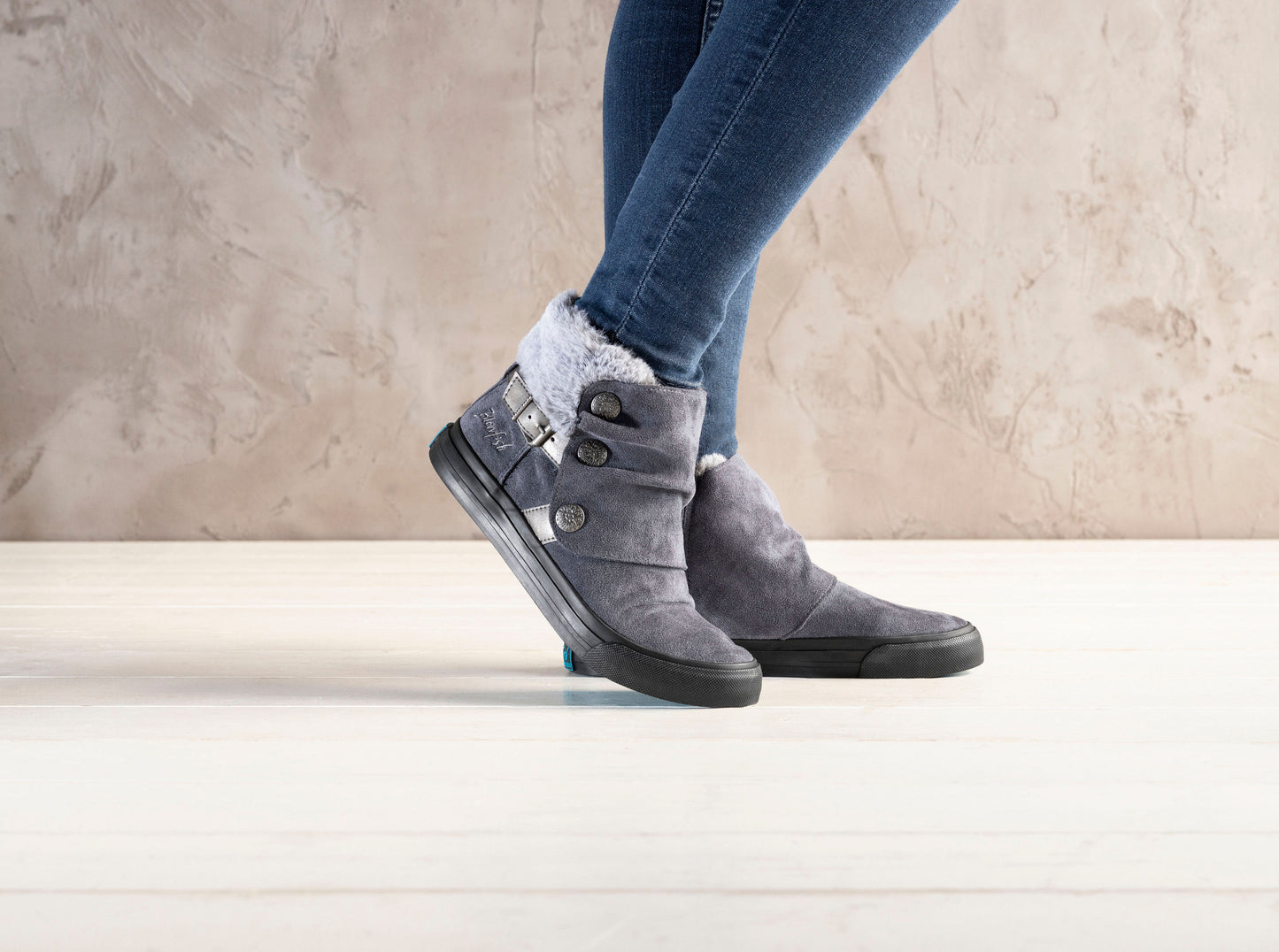 Blowfish Damen Stiefelette MAHOKIA grau, (Grösse: 40)