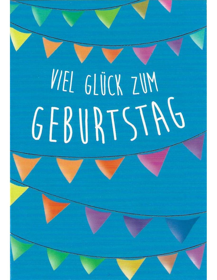 Glückwunschkarte "Viel Glück zum Geburtstag" A7