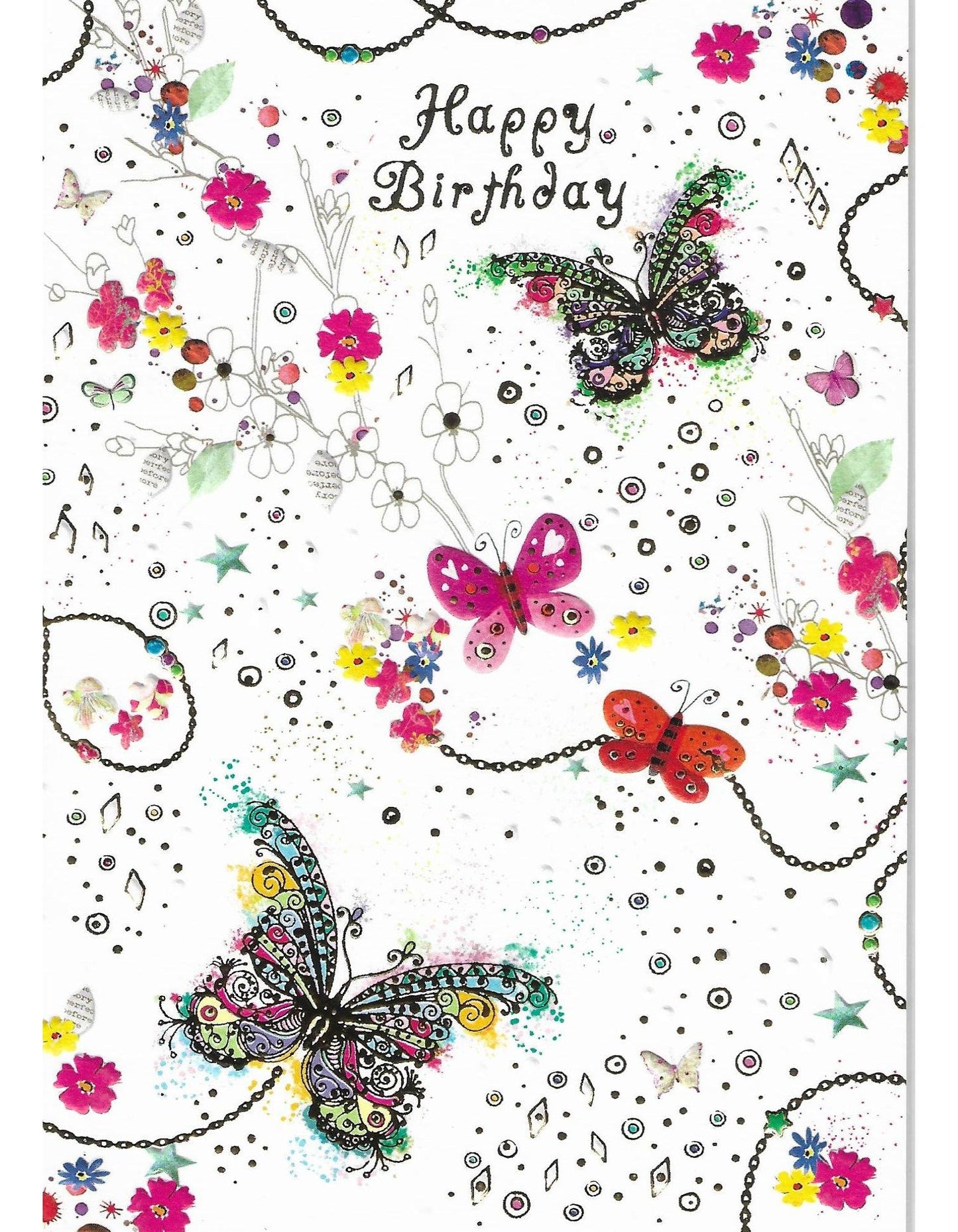 Glückwunschkarte "Happy Birthday" B6