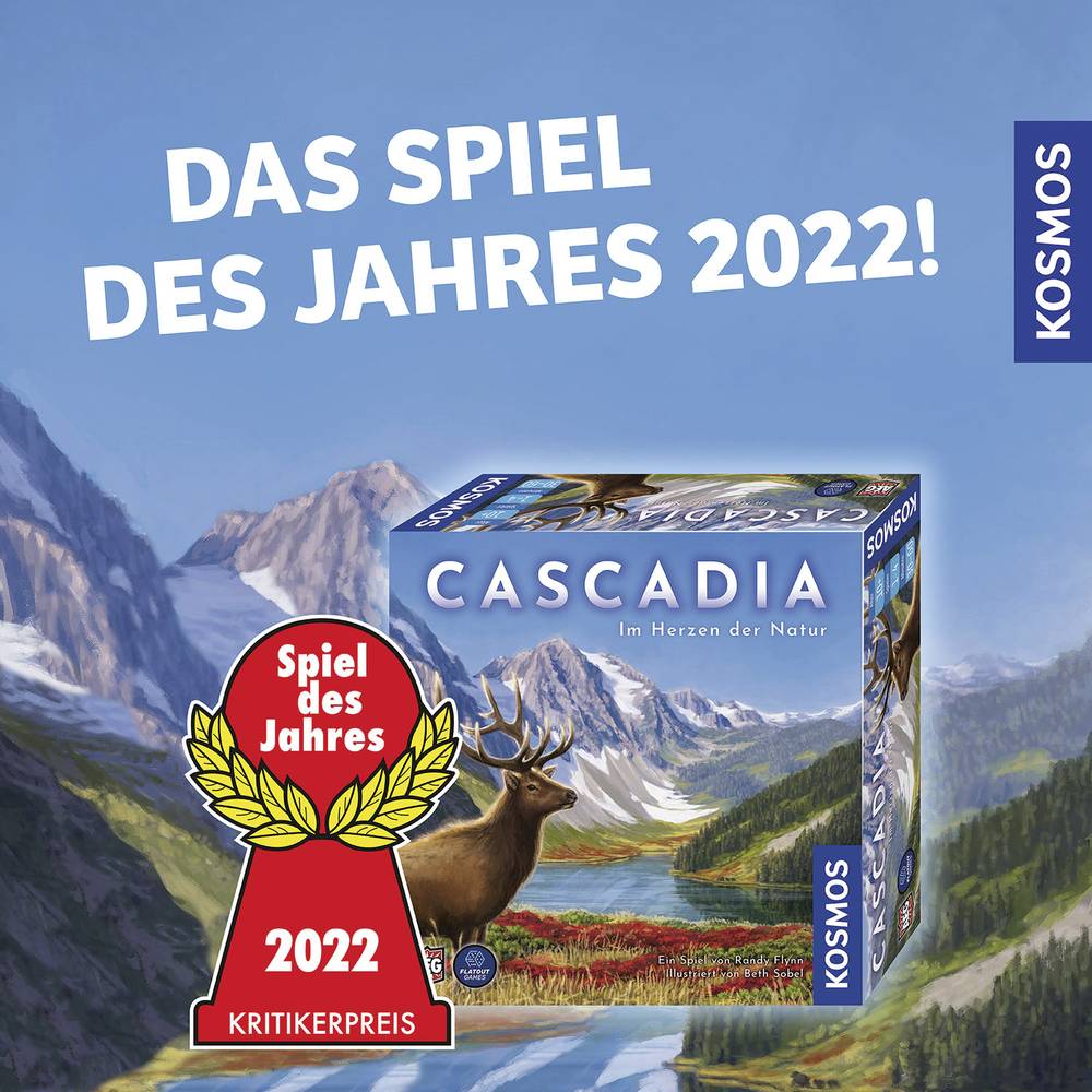 Kosmos Familienspiel Cascadia - Im Herzen der Natur