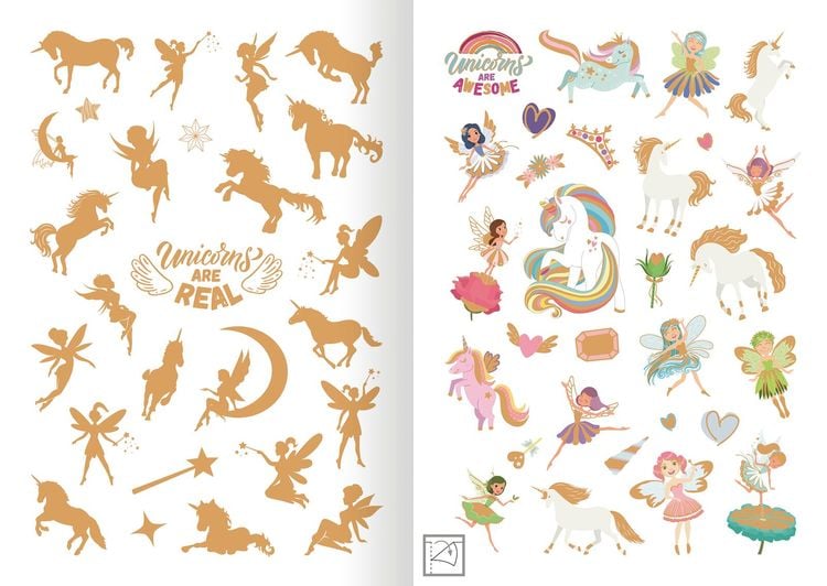 Ars Edition Metallic- und Leuchtsticker sortiert