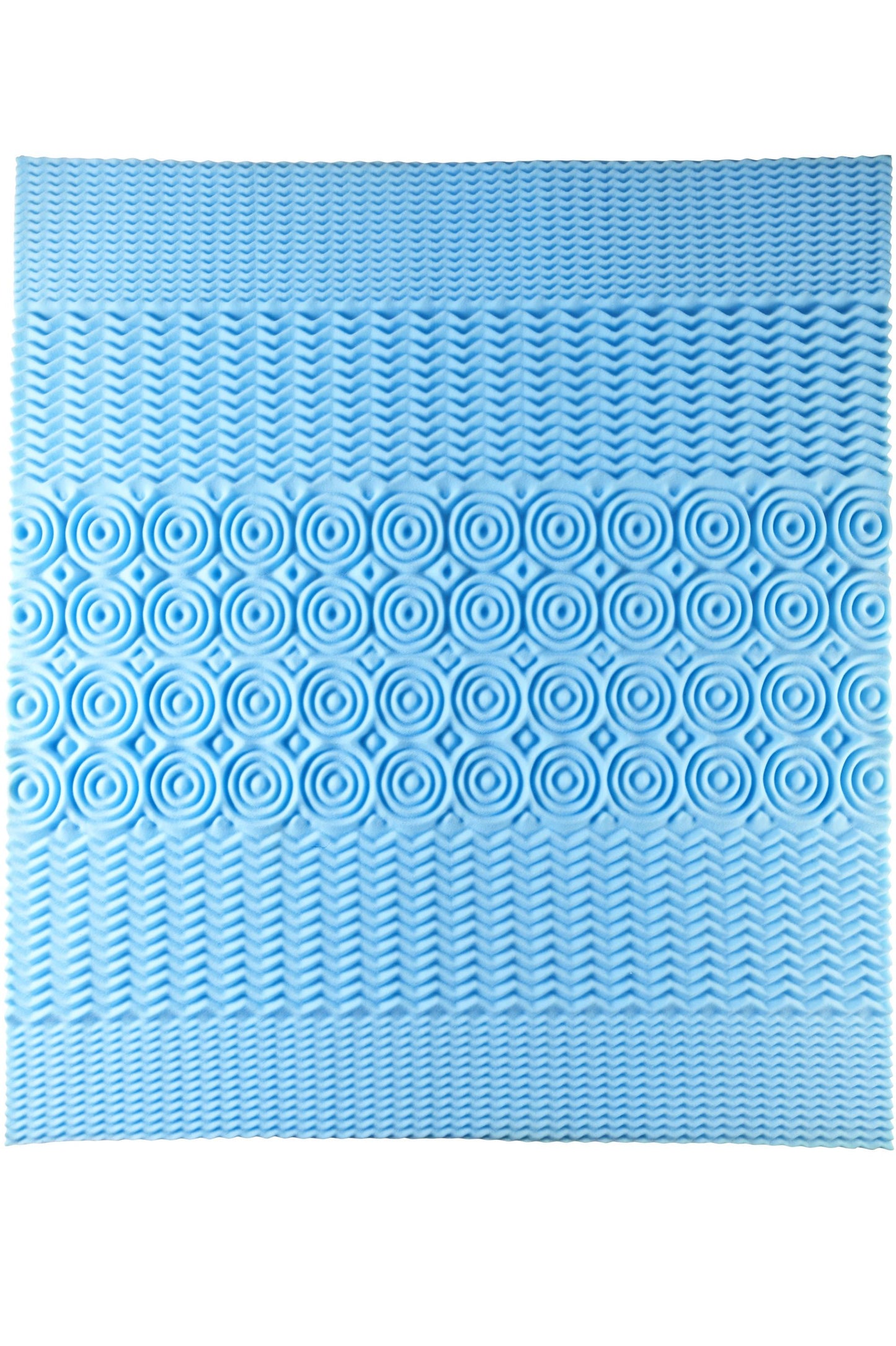 5-Zonen Matratzentopper mit Bambusbezug (Grösse: 200 x 140 cm)