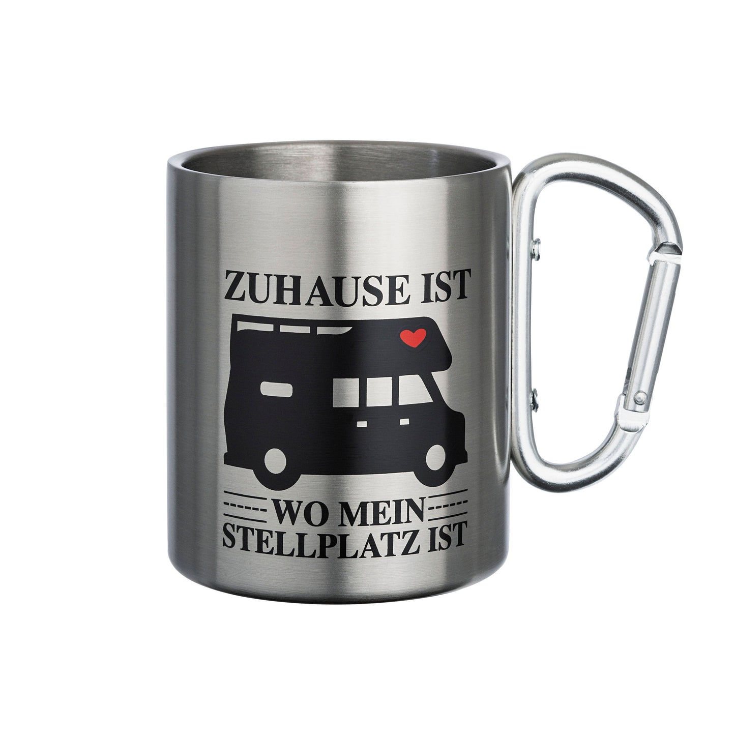 Doppelwandiger Thermo-Becher "Zuhause ist
"