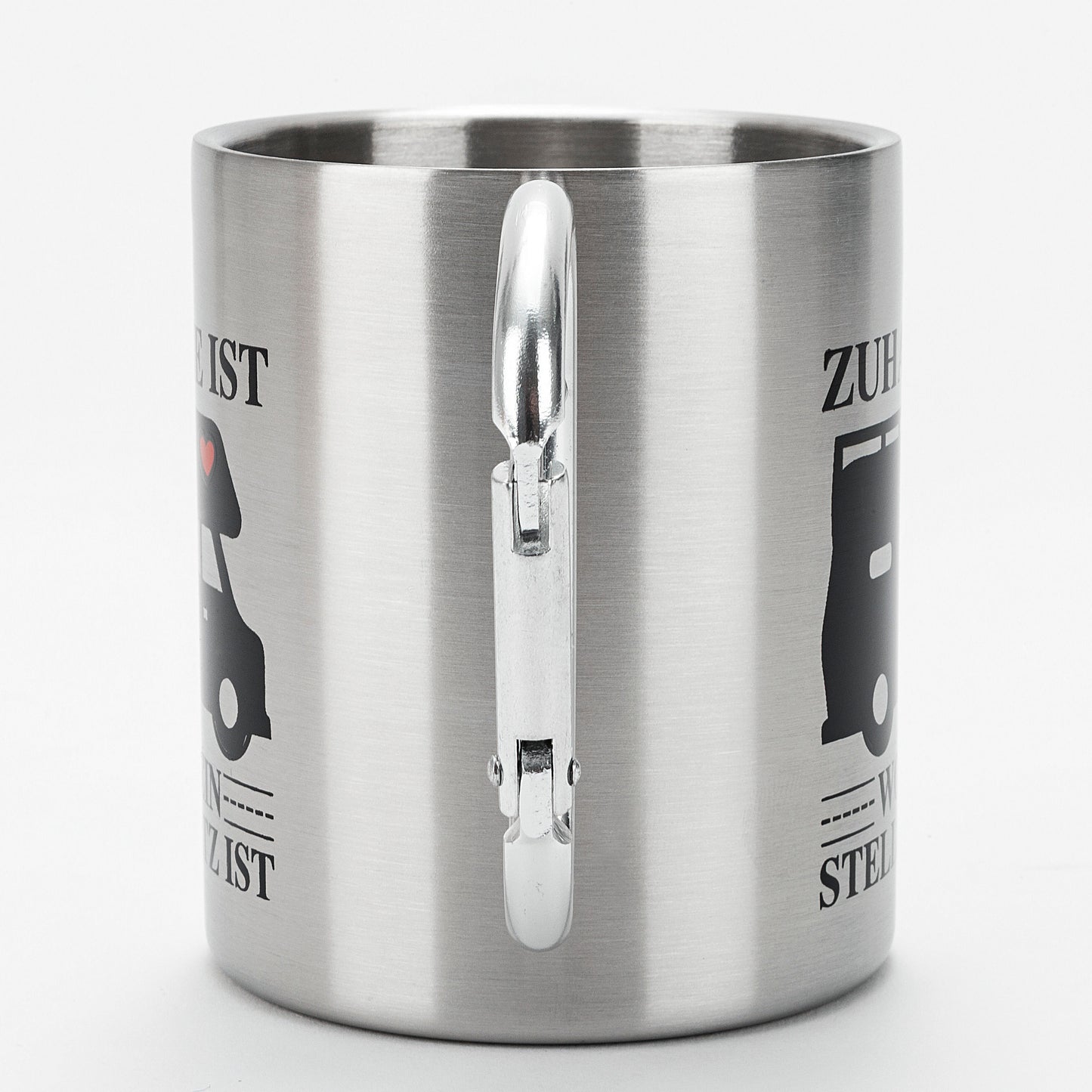 Doppelwandiger Thermo-Becher "Zuhause ist
"