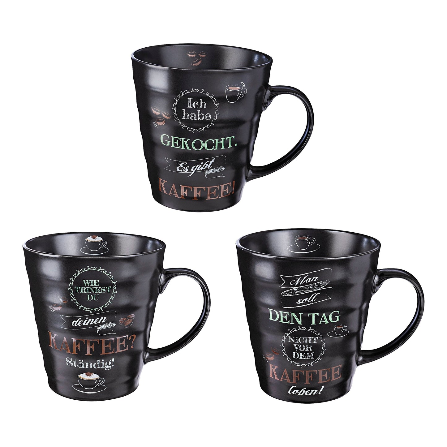 Tassen "Coffeetime" 3er-Set