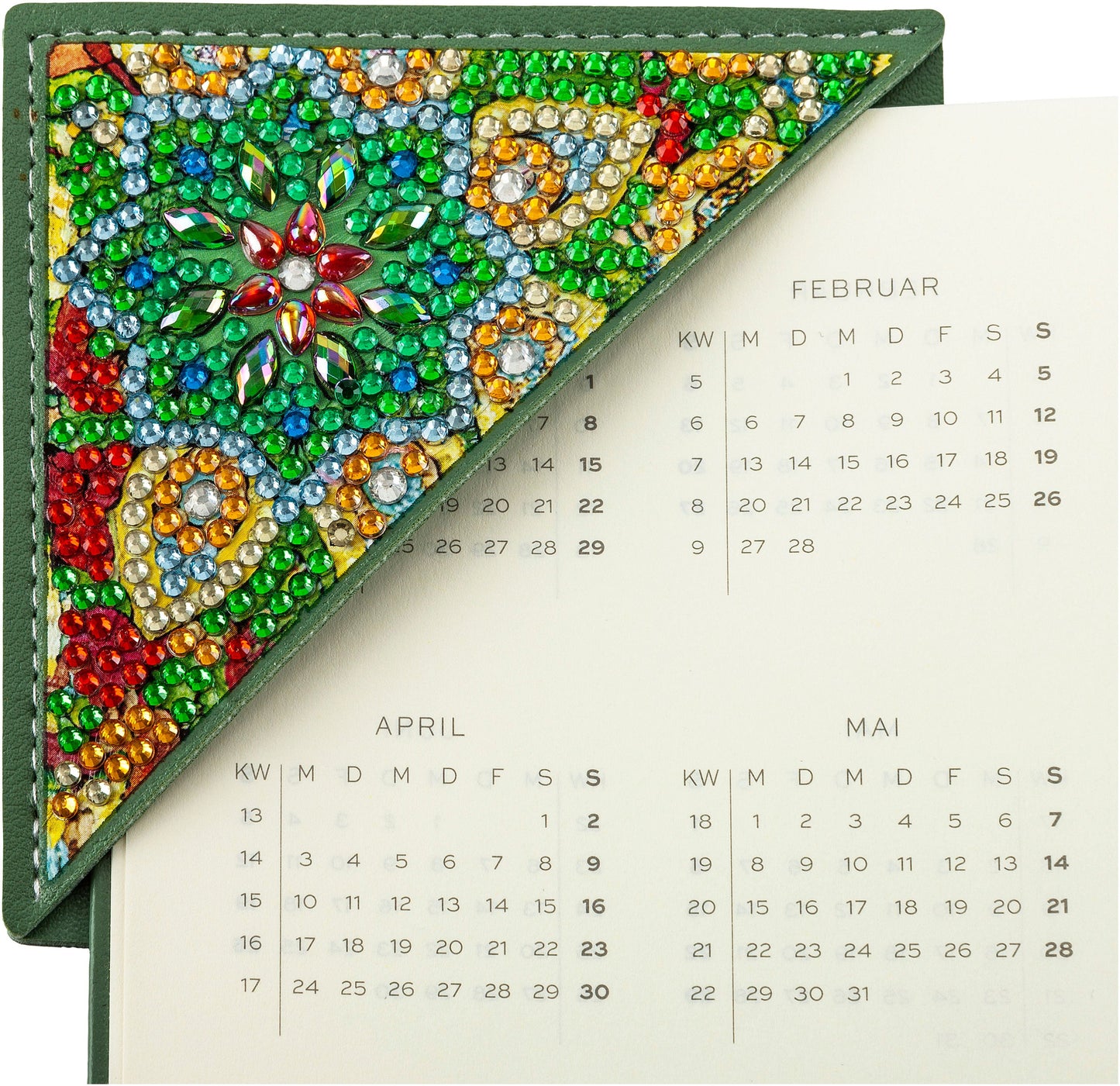 Bastelset Diamond Painting Lesezeichen 4er-Set