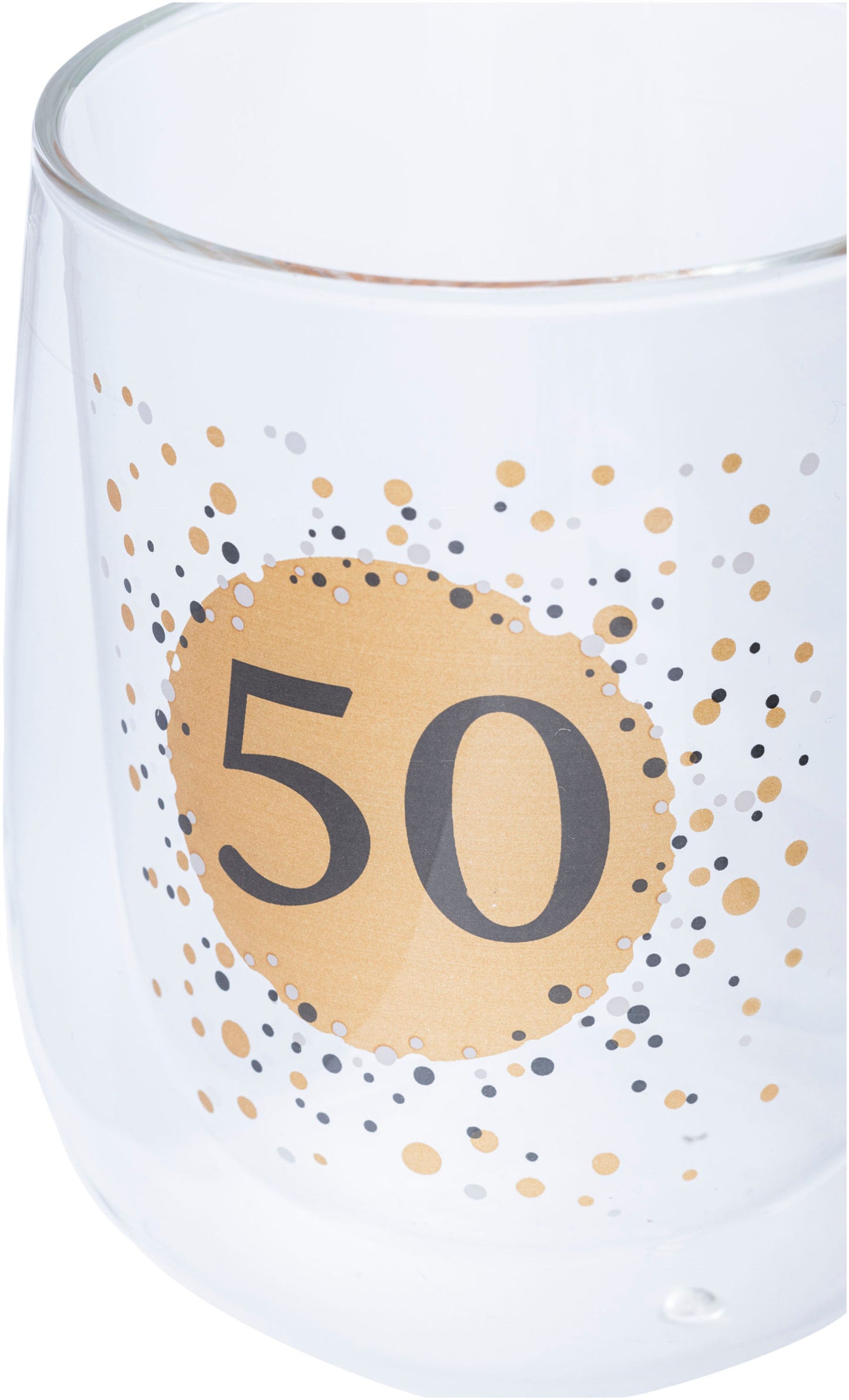 Doppelwandiges Glas (Typ: 50. Geburtstag)