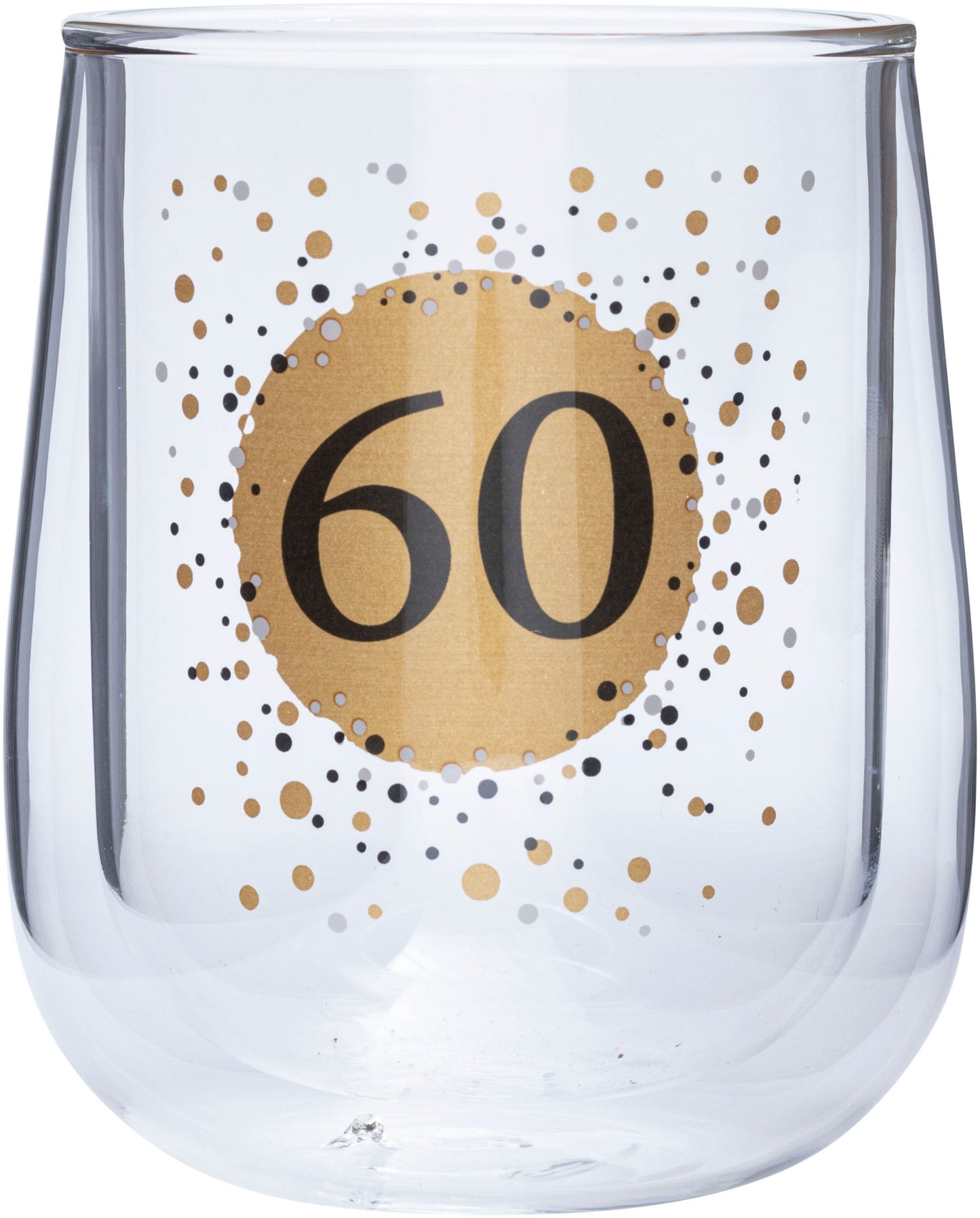 Doppelwandiges Glas (Typ: 60. Geburtstag)