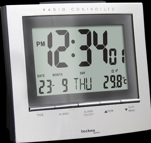 Technoline WT 280 Funkwecker mit Datumsanzeige, Innentemperaturanzeige