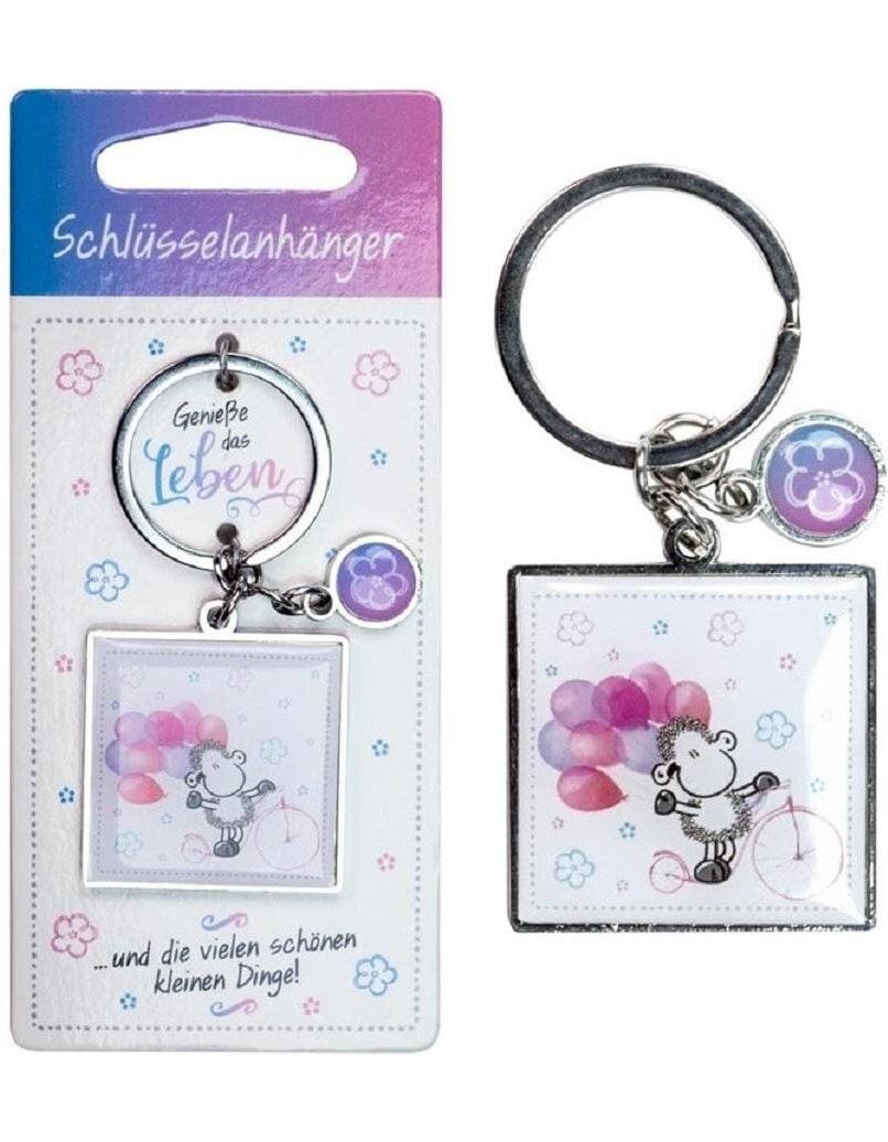 Sheepworld Schlüsselanhänger 3.5 x 7.7 cm ,,Geniesse Leben