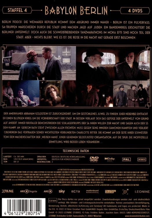 Babylon Berlin-St.4 -4DVD