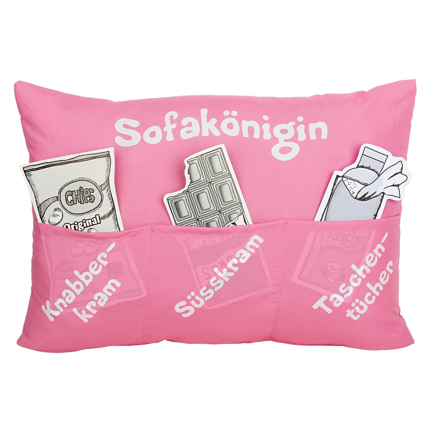 Kissen "Sofakönigin" 49x35 cm