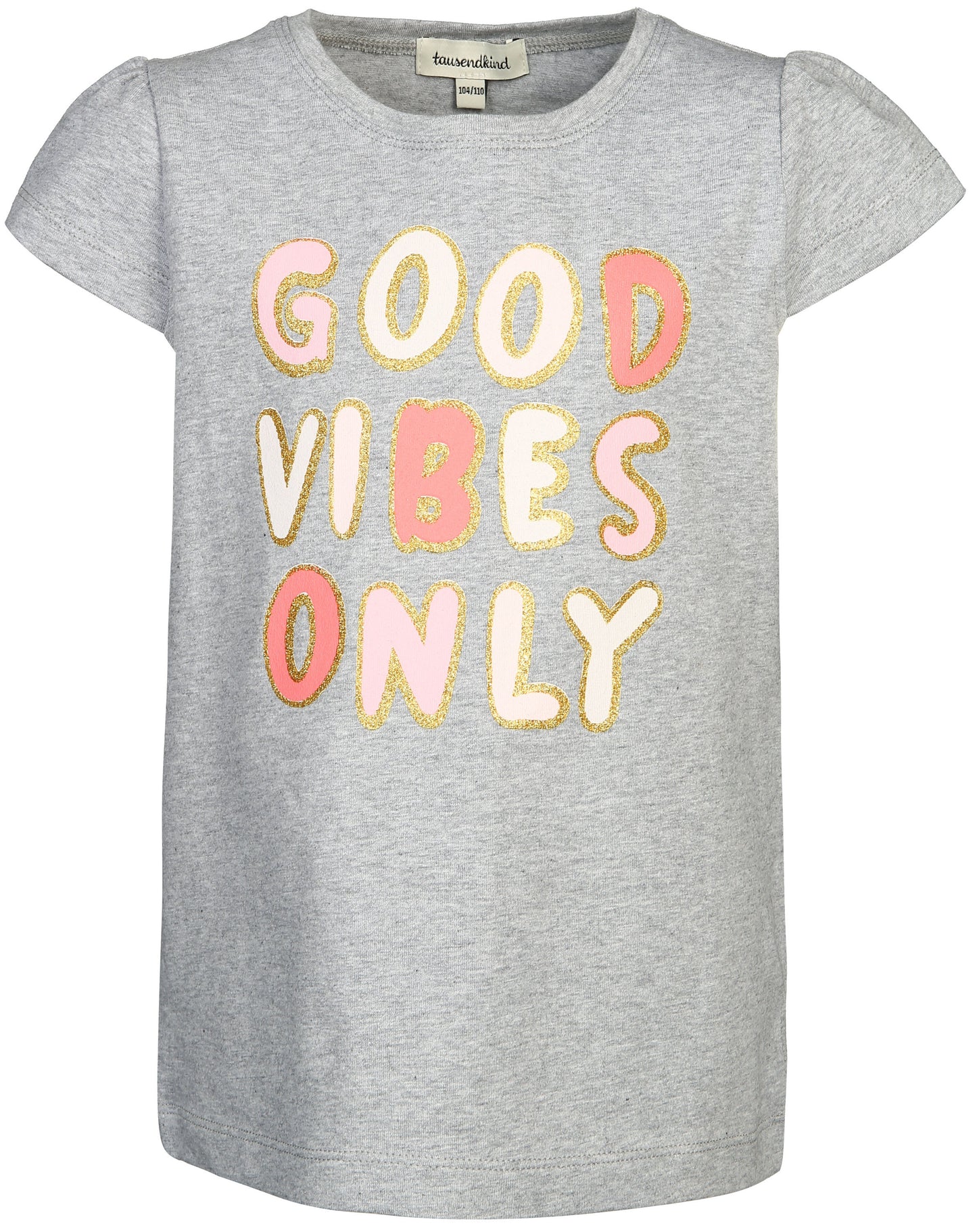 T-Shirt GOOD VIBES ONLY in grau