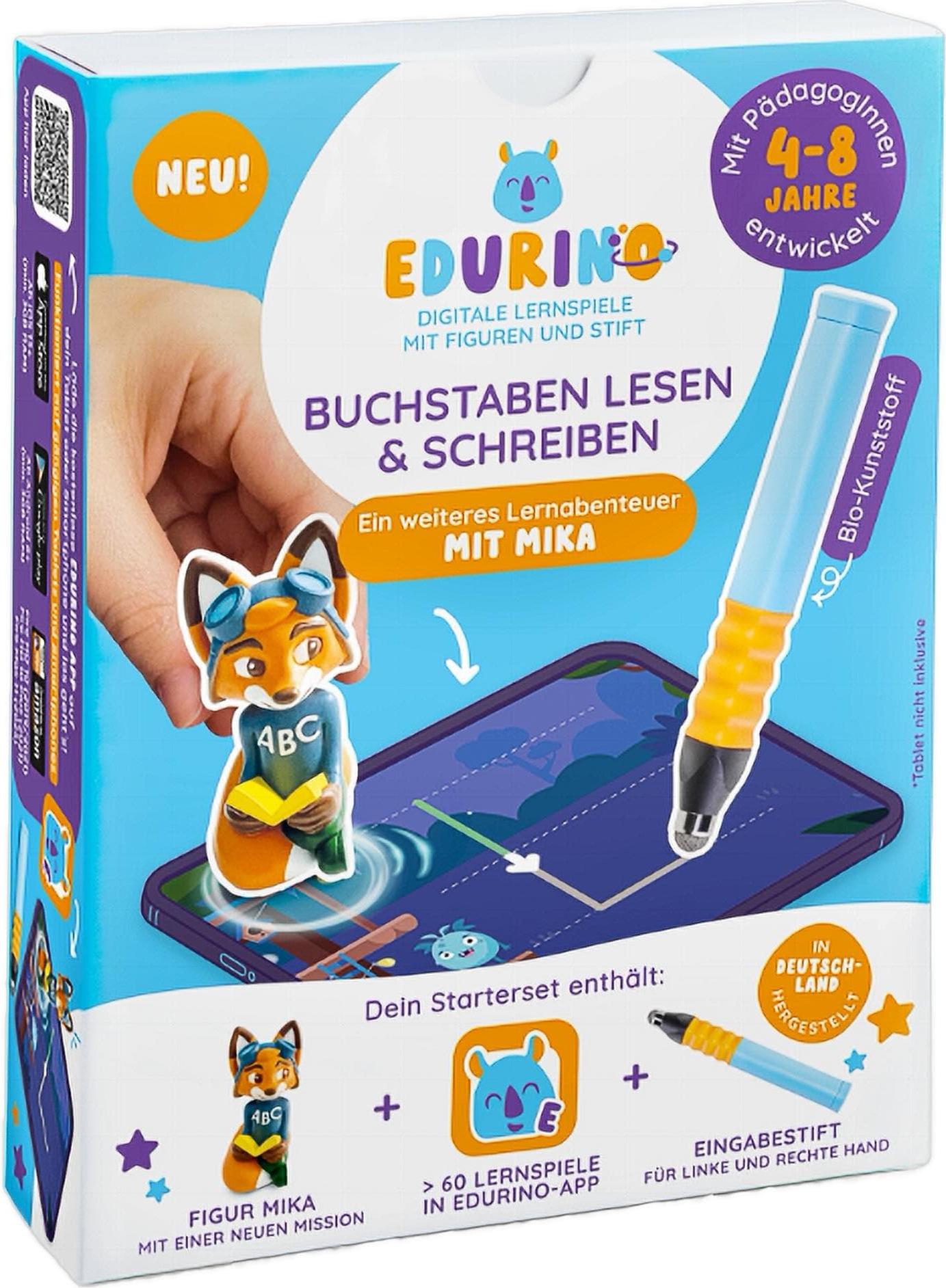 EDURINO Lernfigur-Set MIKA 2 - BUCHSTABEN LESEN & SCHREIBEN inkl. Stift
