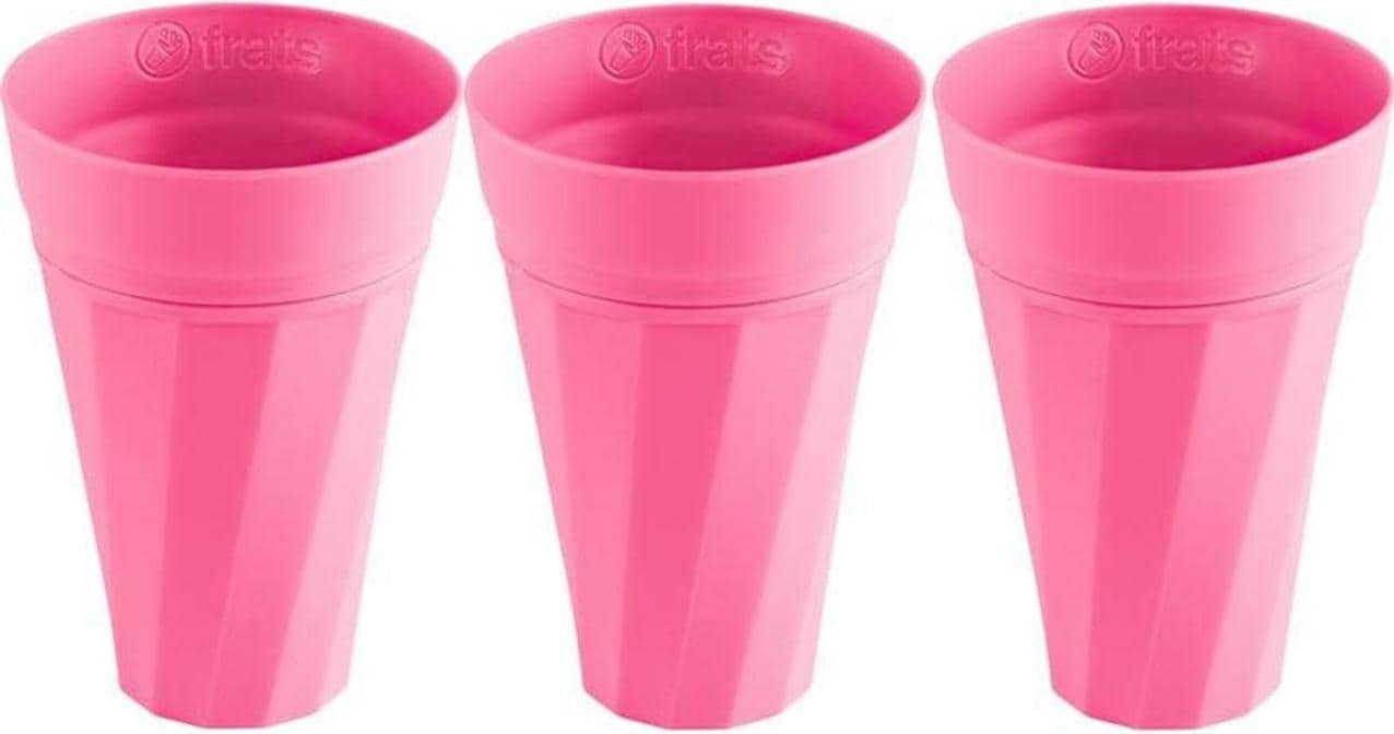 frats selbstkühlender Trinkbecher 3er-Set (Farbe: Pink)