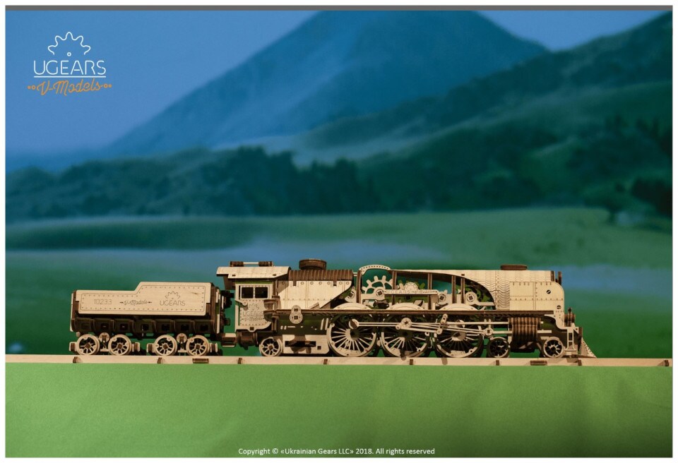 3D Puzzle Zug mit Wagen 538PCS