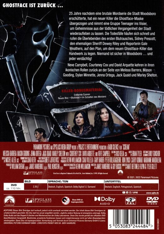 Paramount Scream (2022) (DVD, 2022)