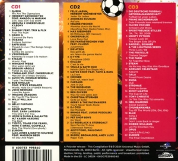 Fussball Sommerparty 2024 -3CD