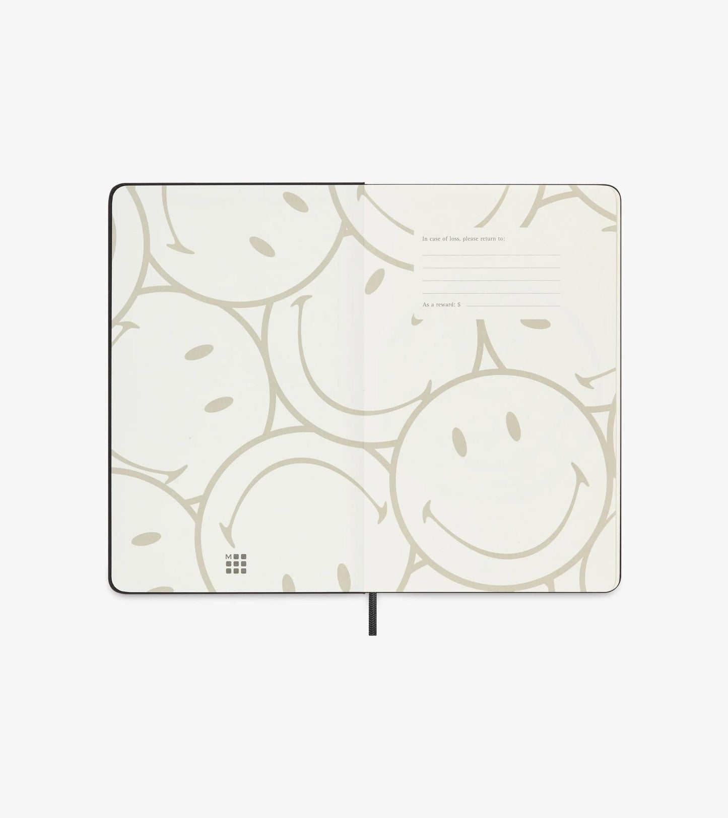 Moleskine Notizbuch - Smiley, Large/A5, Fester Einband, Liniert, Smiley Logo