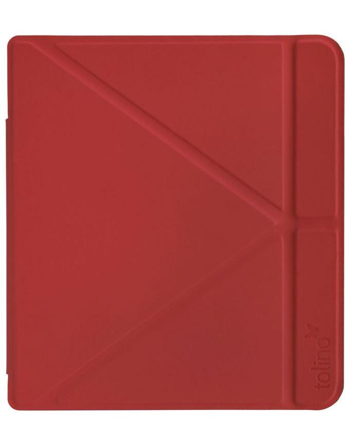 tolino vision 6, Schutztasche mit Origami Standfunktion (Farbe:rot)