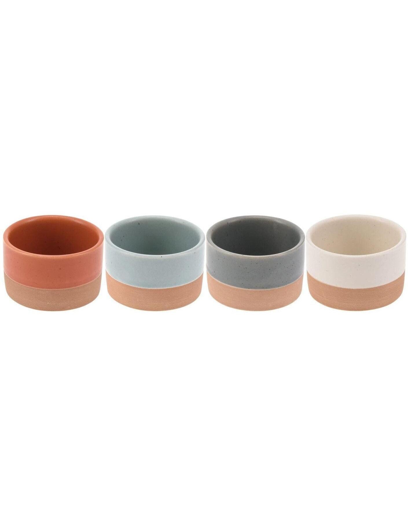 Schale steingut, 4er-Set