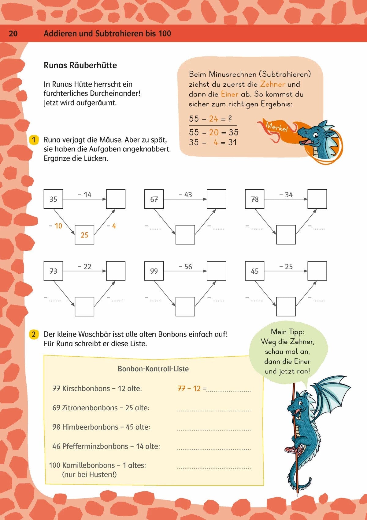 Klett Team Drachenstark: Das grosse Trainingsbuch Mathe 2. Klasse