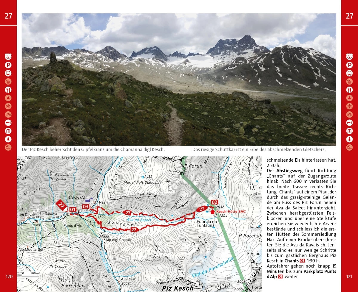 Hallwag Kümmerly+Frey Graubünden Nord Wanderführer (Deutsch, 2021, Wolfgang Heitzmann, Hallwag Kümmerly+Frey AG)