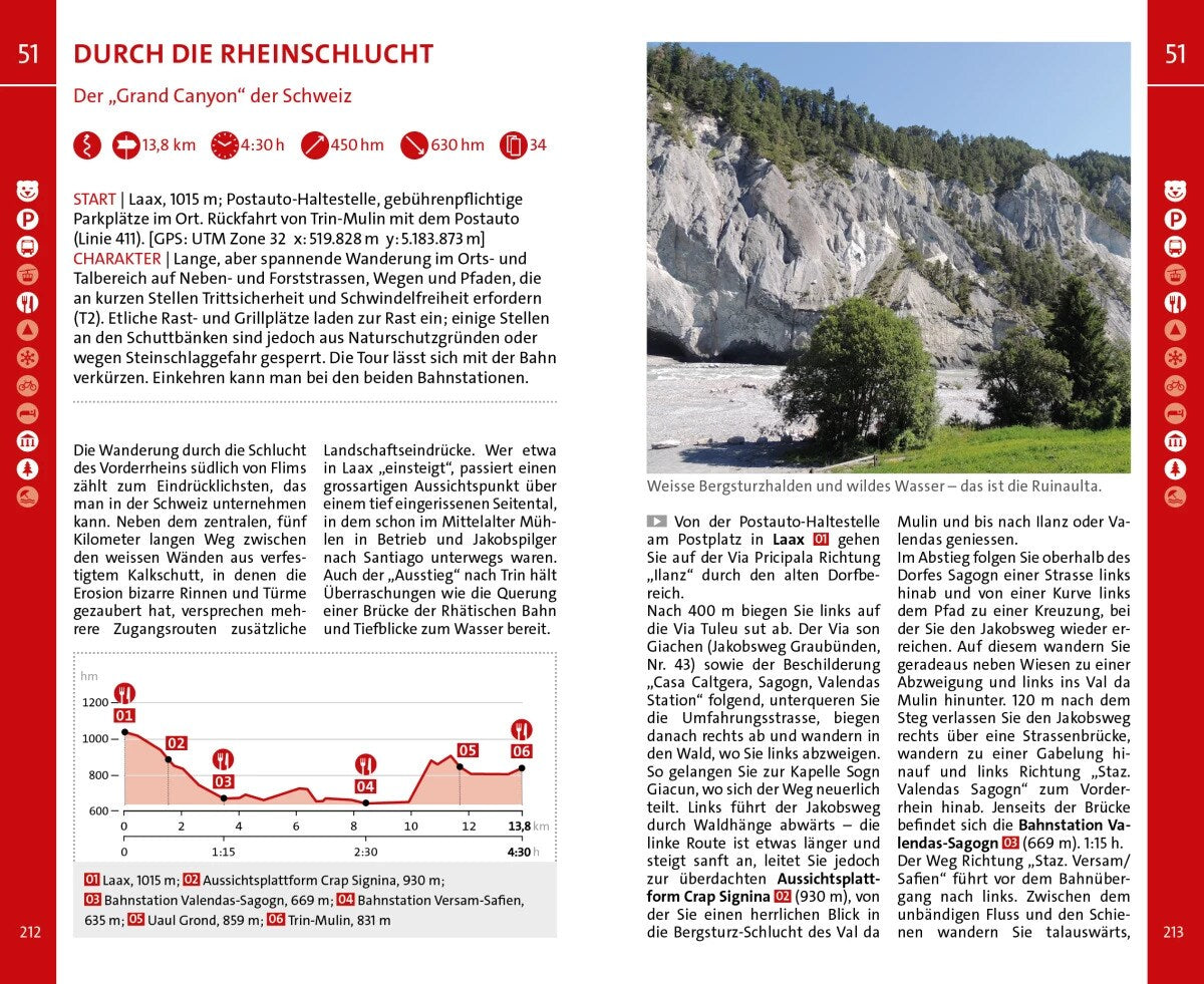 Hallwag Kümmerly+Frey Graubünden Nord Wanderführer (Deutsch, 2021, Wolfgang Heitzmann, Hallwag Kümmerly+Frey AG)