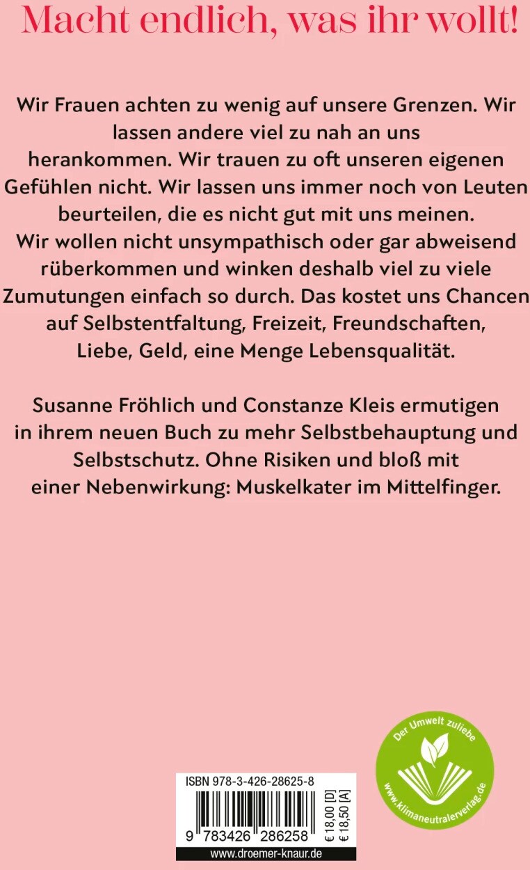 Halte den Kopf hoch und den Mittelfinger höher