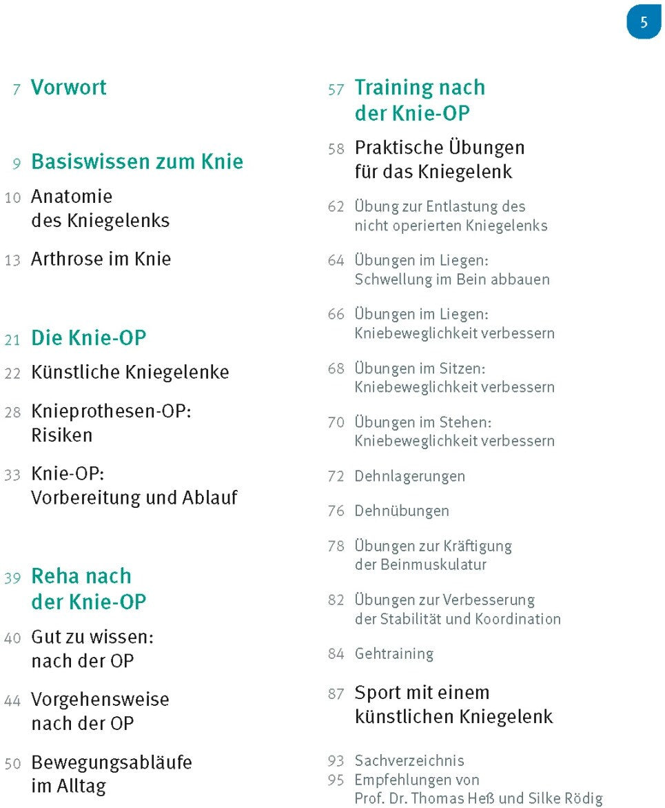 Trias Schmerzfrei & beweglich mit dem neuen Kniegelenk (Deutsch, 2024, Silke Rödig, Thomas Heß)