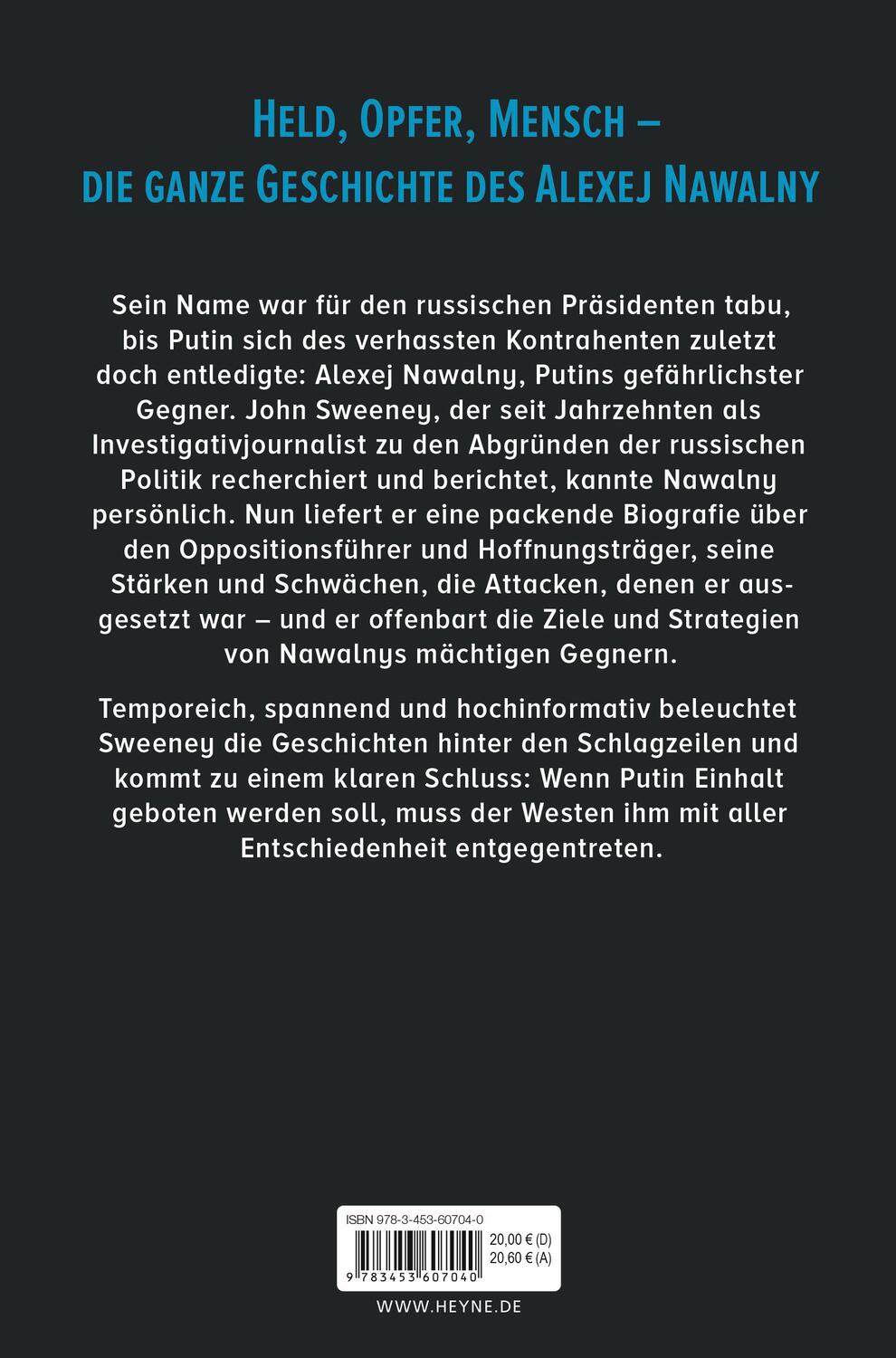 Heyne Der Fall Nawalny - Mord im Gulag (Deutsch, 2024, John Sweeney)