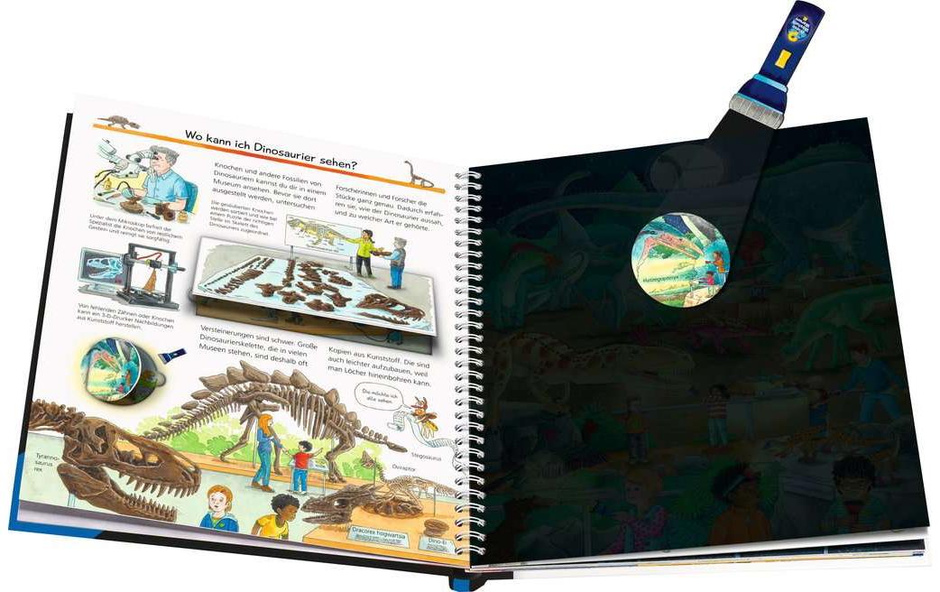 Wieso? Weshalb? Warum? Leuchte und entdecke: Dinosaurier (Taschenlampen-Buch mit Folien und Klappen)