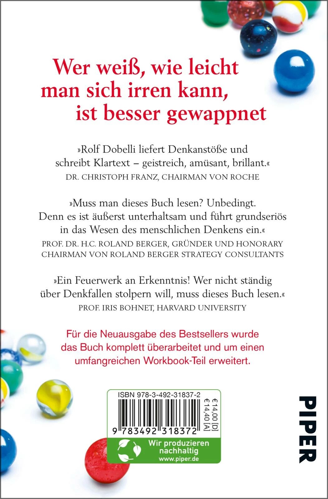 Piper Die Kunst des klaren Denkens (Deutsch, 2021, Rolf Dobelli)
