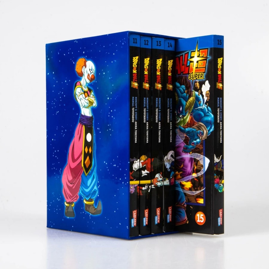 Carlsen Dragon Ball Super, Bände 11-15 im Sammelschuber mit Extra (Deutsch, 2022, Akira Toriyama, Akira Toriyama (Original Story), Toyotarou)
