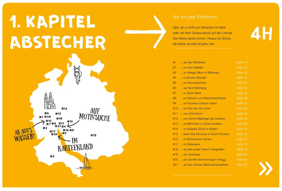 DuMont 52 kleine & große Eskapaden in und um Zürich (Deutsch, 2020, Valeria Mella)