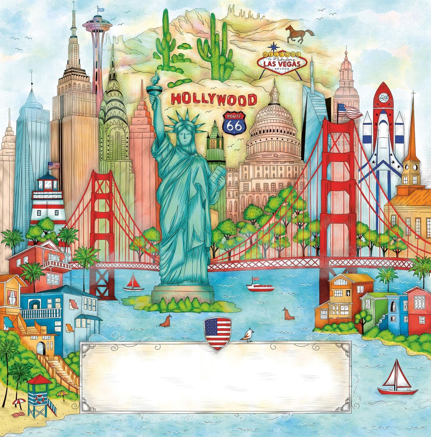 Frech Colorful World Weltreise - Reise durch die USA (Deutsch, 2024, Madalina Tantareanu)