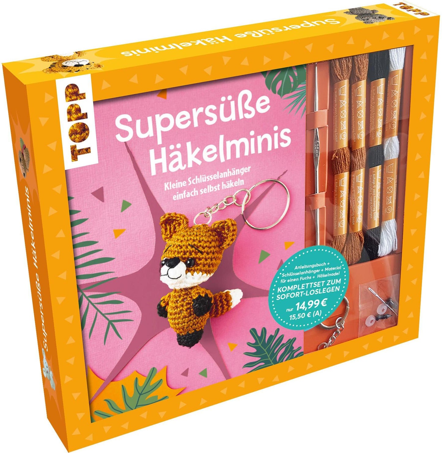 Frech Kreativ-Set: Supersüße Häkelminis. Anleitungsbuch mit Material zum Sofort-Loslegen