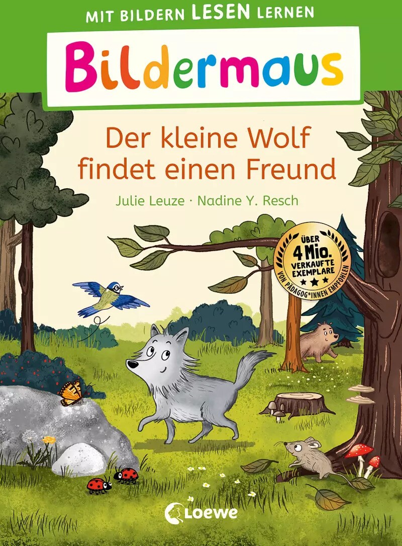 Loewe Verlag Bildermaus - Der kleine Wolf findet einen Freund (Deutsch, 2023, Julie Leuze, Loewe Erstlesebücher, Nadine Y. Resch)