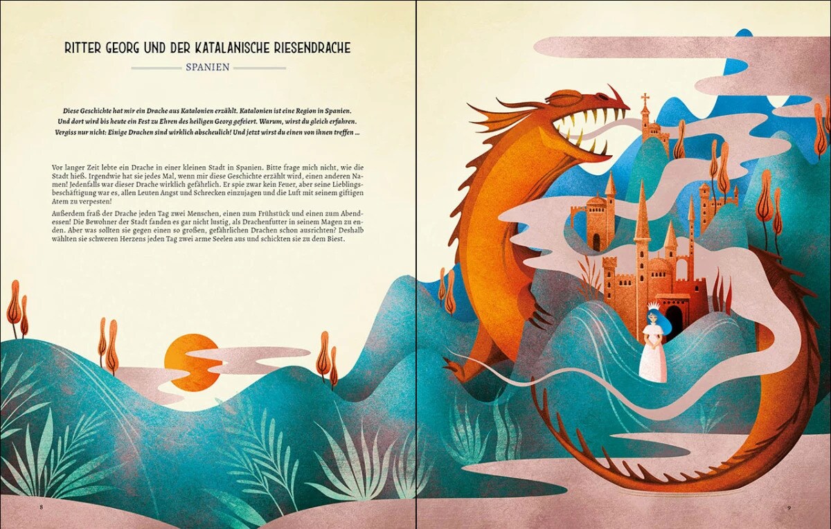 Loewe Mein großes Vorlesebuch von Drachen, Feen und anderen Fabelwesen (Deutsch, 2023, Tea Orsi, Loewe Vorlesebücher, Anna Taube, Anna Láng)