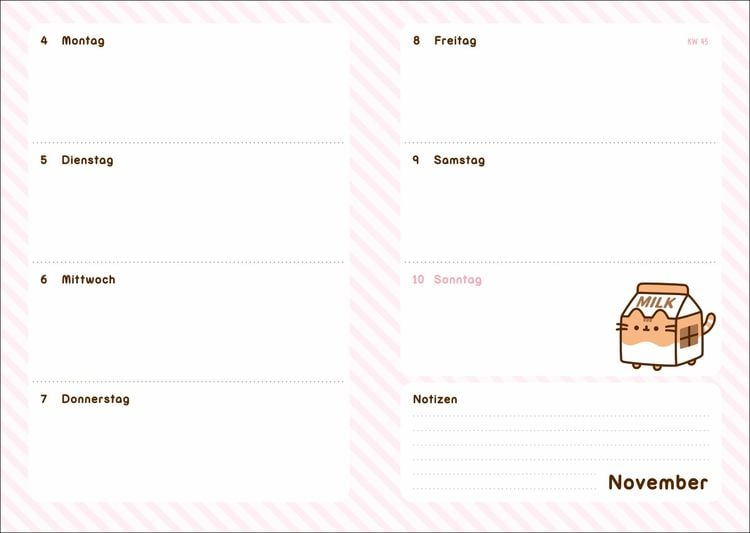 Athesia Pusheen 17-Monats-Kalenderbuch A5 2024/2025 (A5, Deutsch)