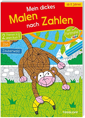 Malen nach Zahlen / Mein dickes Malen nach Zahlen. Ab 8 Jahren