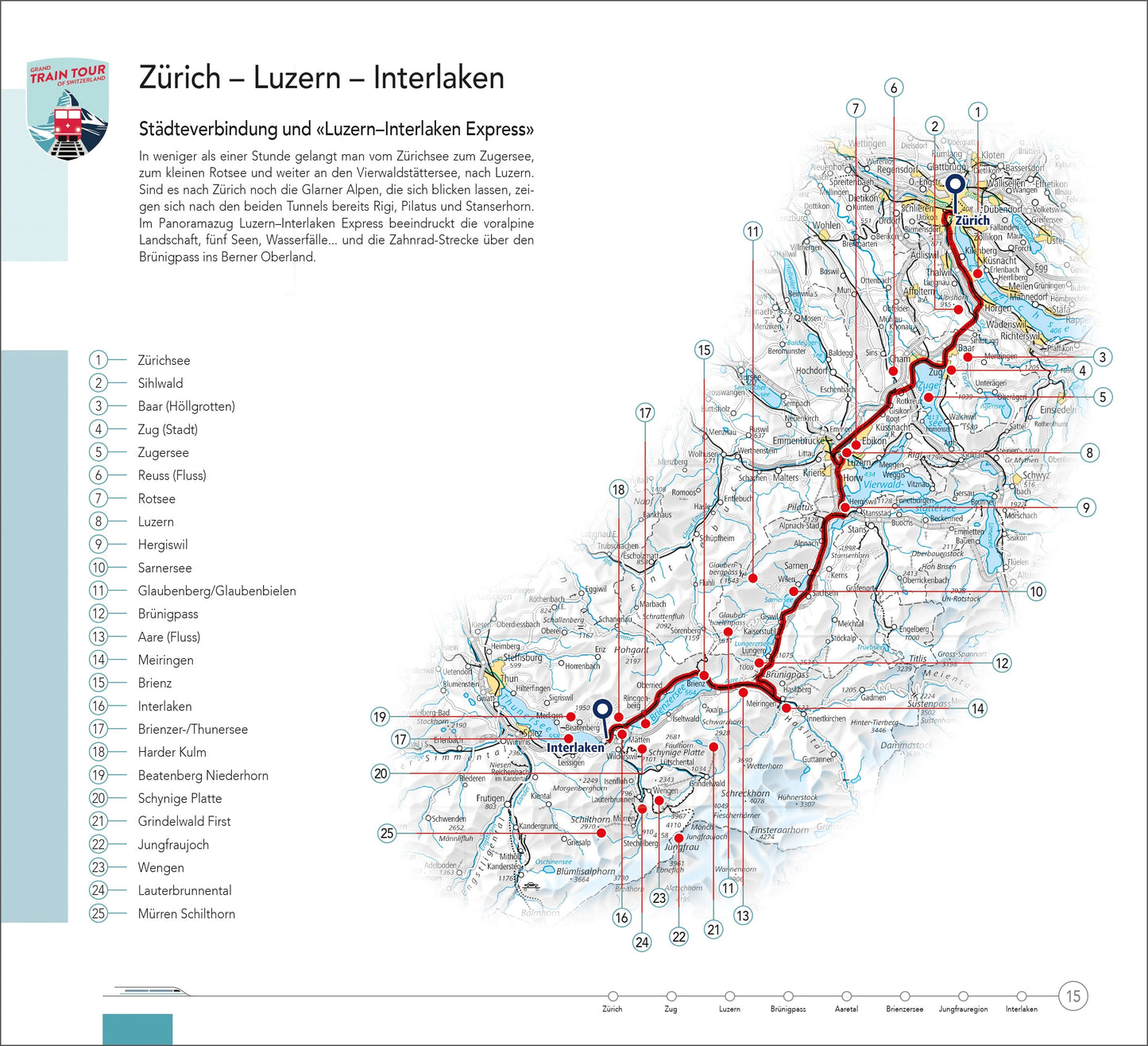 Hallwag Kümmerly+Frey Grand Train Tour of Switzerland (Deutsch, 2023, Hallwag Kümmerly+Frey AG, Roland Baumgartner)