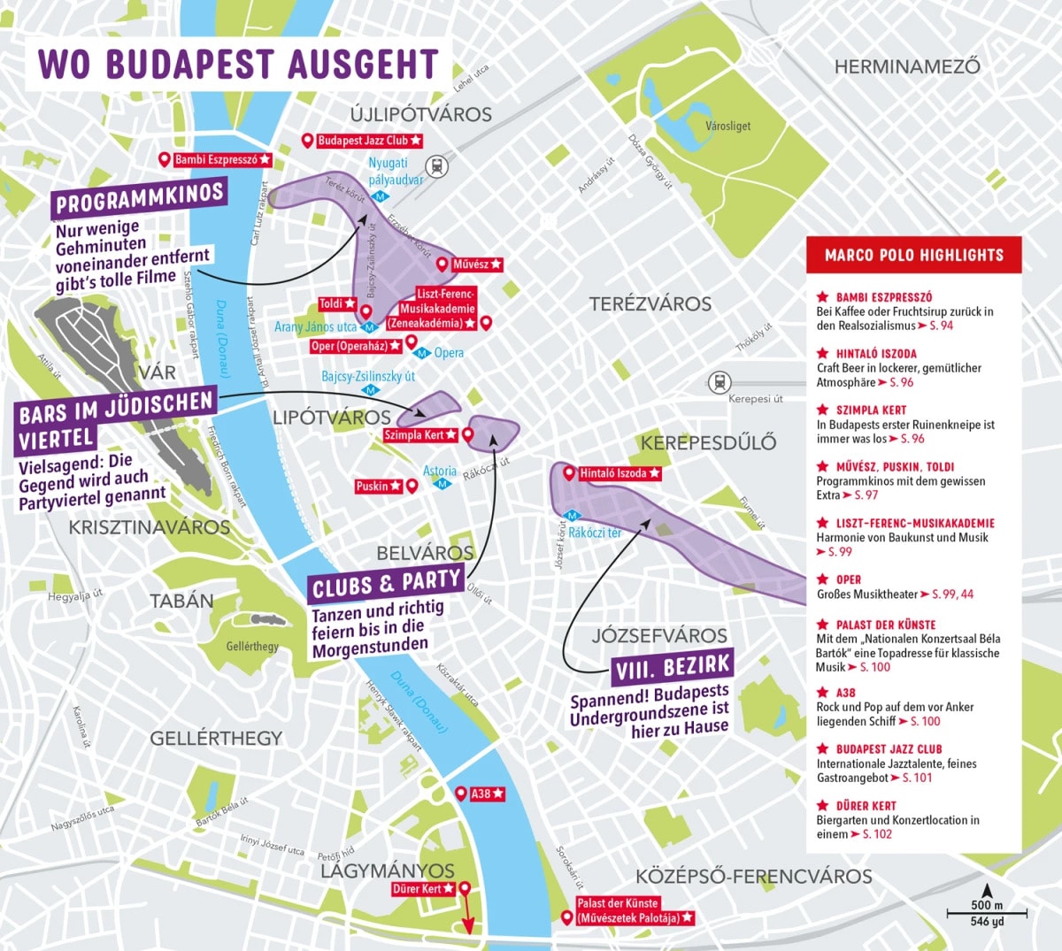 Marco Polo Reiseführer Budapest (Deutsch, 2023, Rita Stiens, Lisa Erzsa Weil)