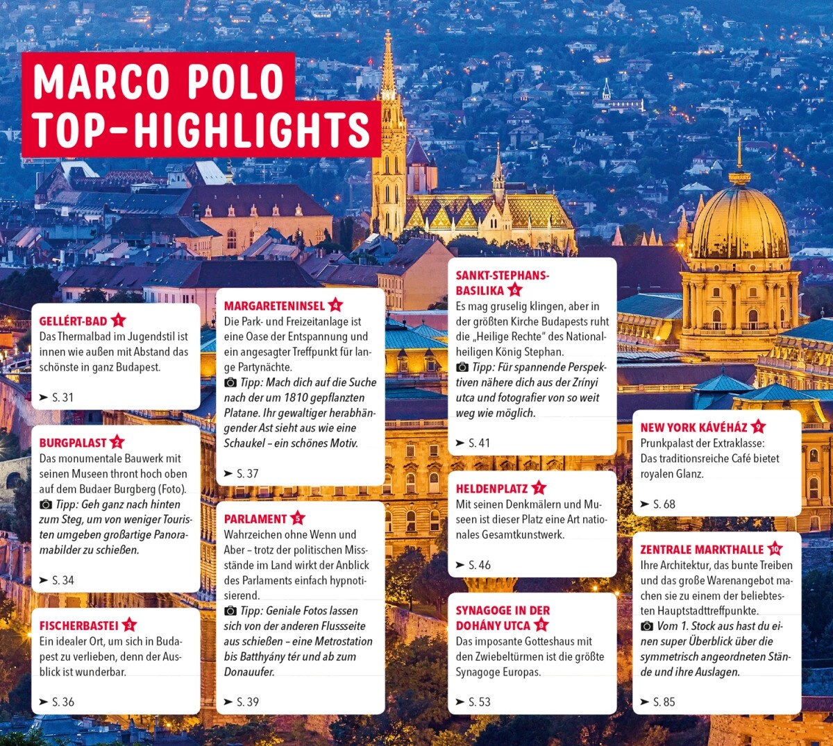 Marco Polo Reiseführer Budapest (Deutsch, 2023, Rita Stiens, Lisa Erzsa Weil)