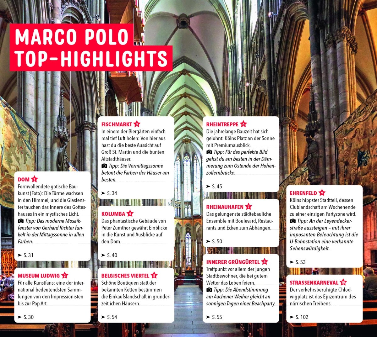 Marco Polo Reiseführer Köln (Deutsch, 2023, Jürgen Raap, Ralf Johnen)