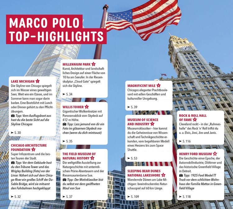 MARCO POLO Reiseführer / MARCO POLO Reiseführer Chicago und die grossen Seen