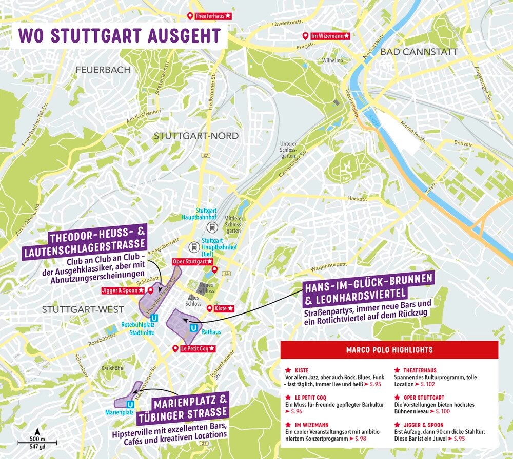 Marco Polo Reiseführer Stuttgart (Deutsch, 2022, Martin Oversohl, Jens Bey)