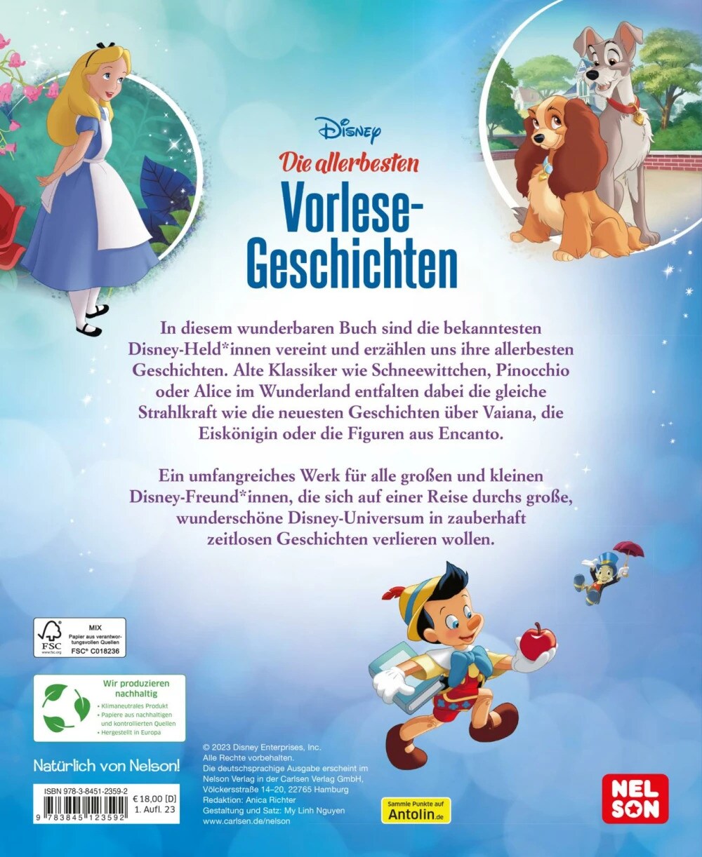 Nelson Disney: Die allerbesten Vorlesegeschichten (Deutsch, 2023)
