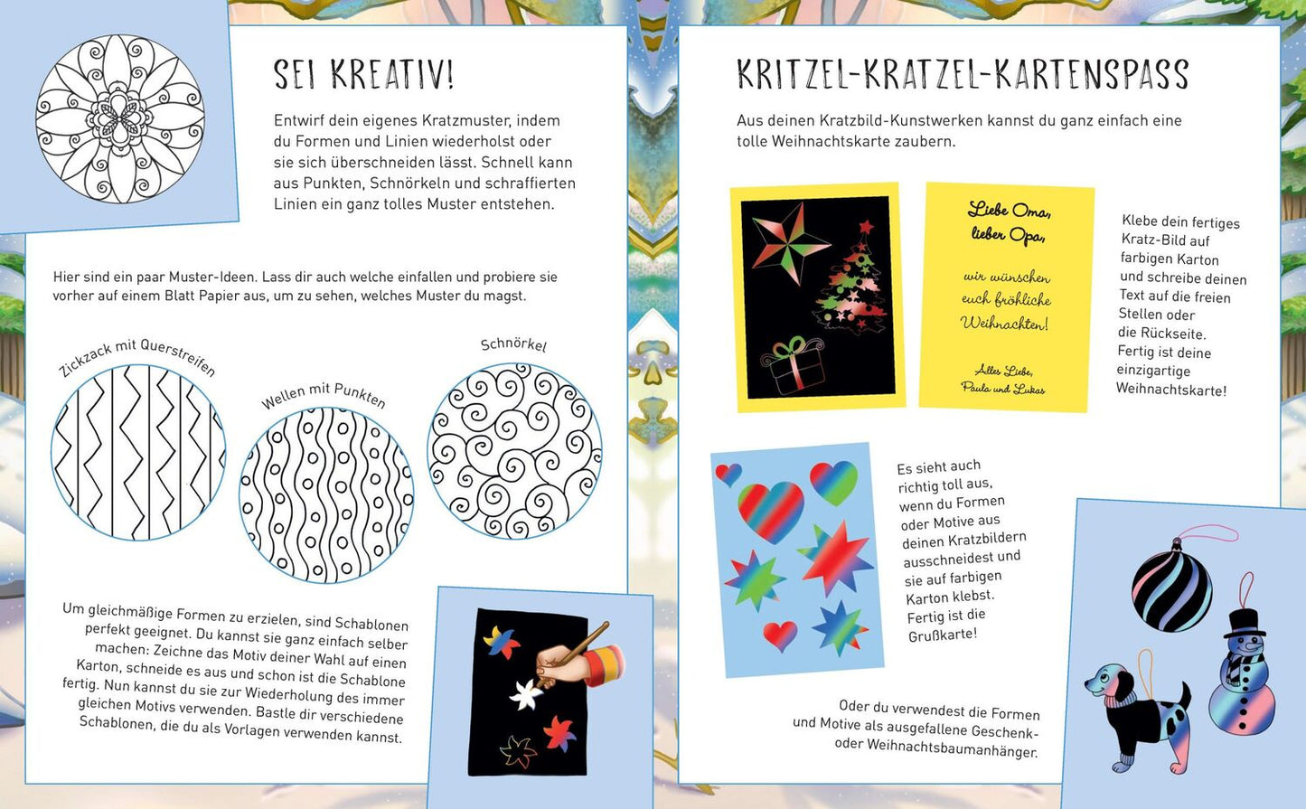 Schwager & Steinlein Die Schneekönigin Kritzel-Kratzel-Buch für Kinder ab 5 Jahren (Deutsch, 2021)
