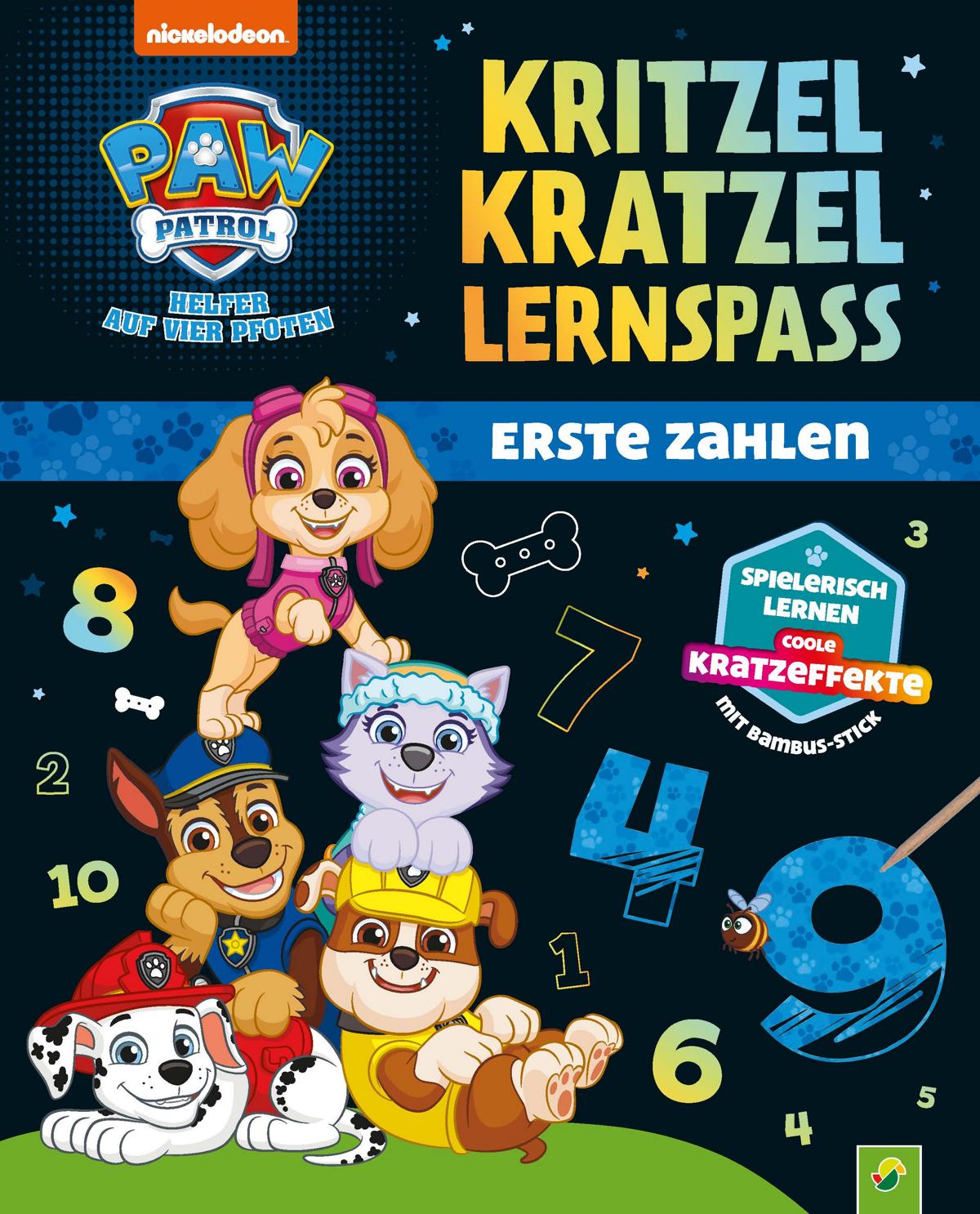 Schwager & Steinlein PAW Patrol Kritzel-Kratzel-Lernspaß: Erste Zahlen (Deutsch, 2022, Schwager & Steinlein Verlag)
